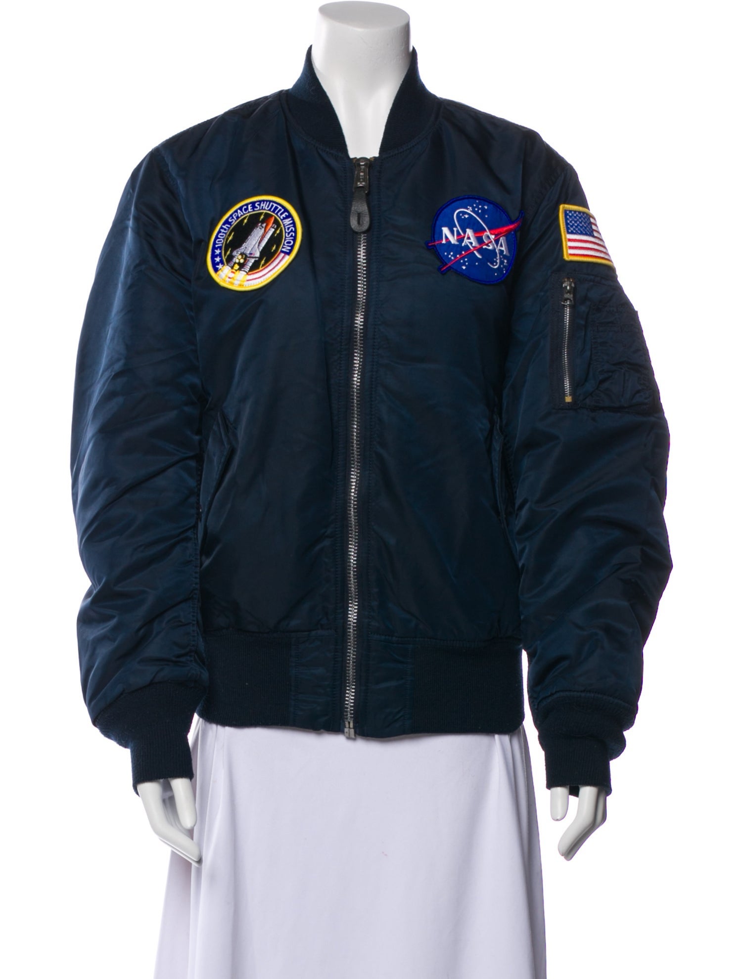 Alpha Industries Graphic Print Bomber Jacket