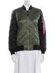 Alpha Industries Nylon Colorblock Pattern Bomber Jacket