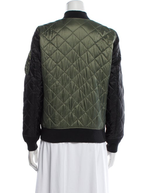 Alpha Industries Nylon Colorblock Pattern Bomber Jacket