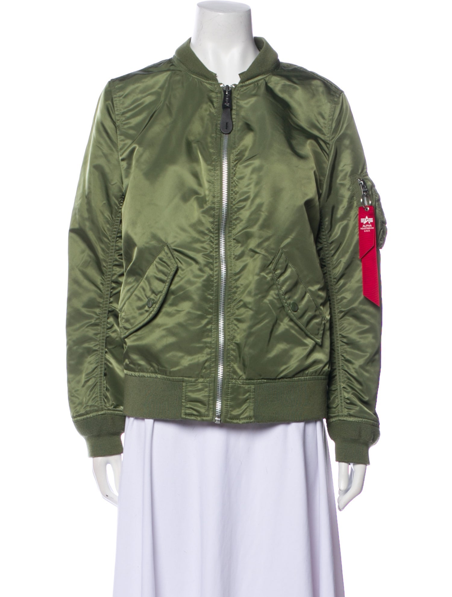 Alpha Industries Nylon Bomber Jacket