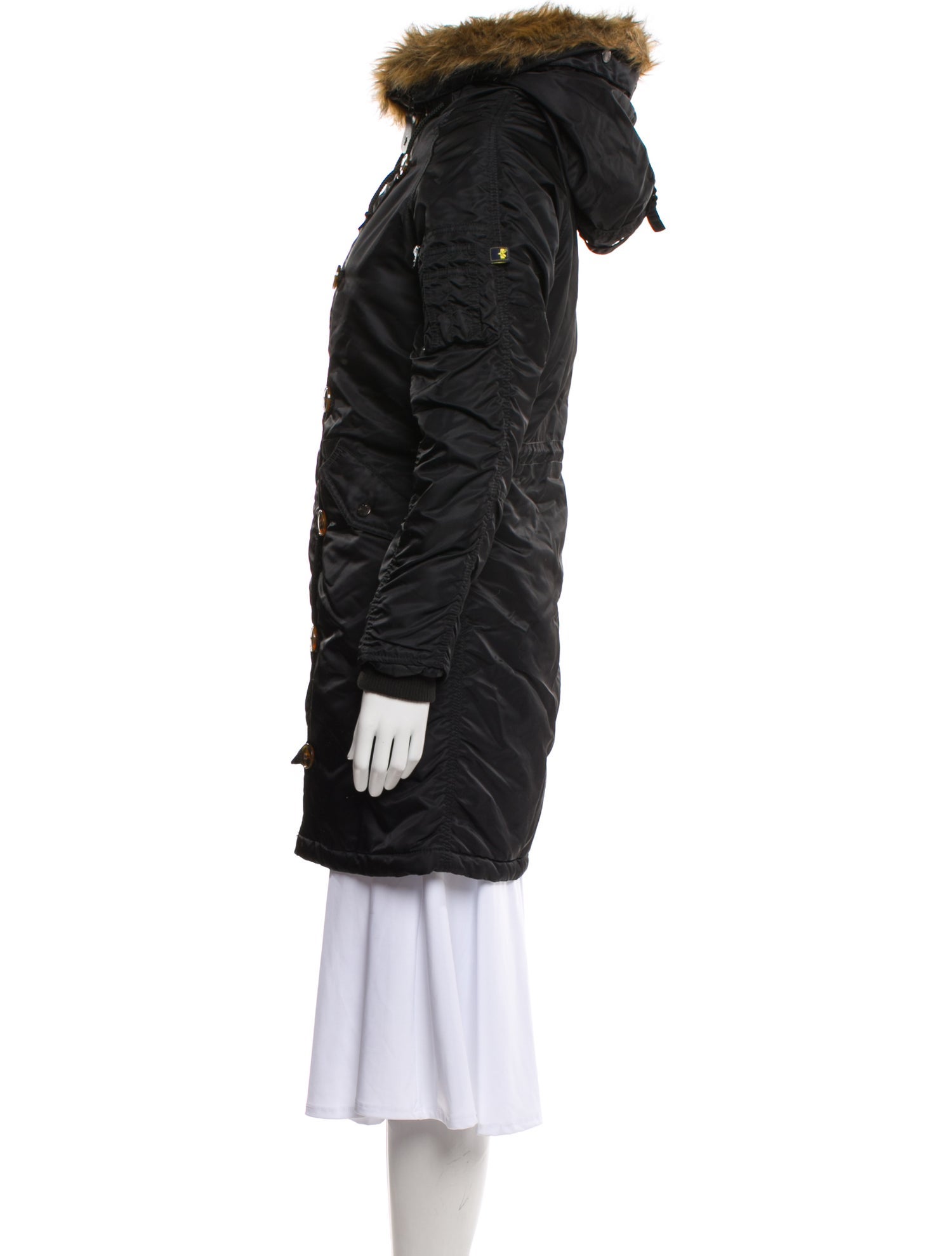 Alpha Industries Nylon Colorblock Pattern Parka