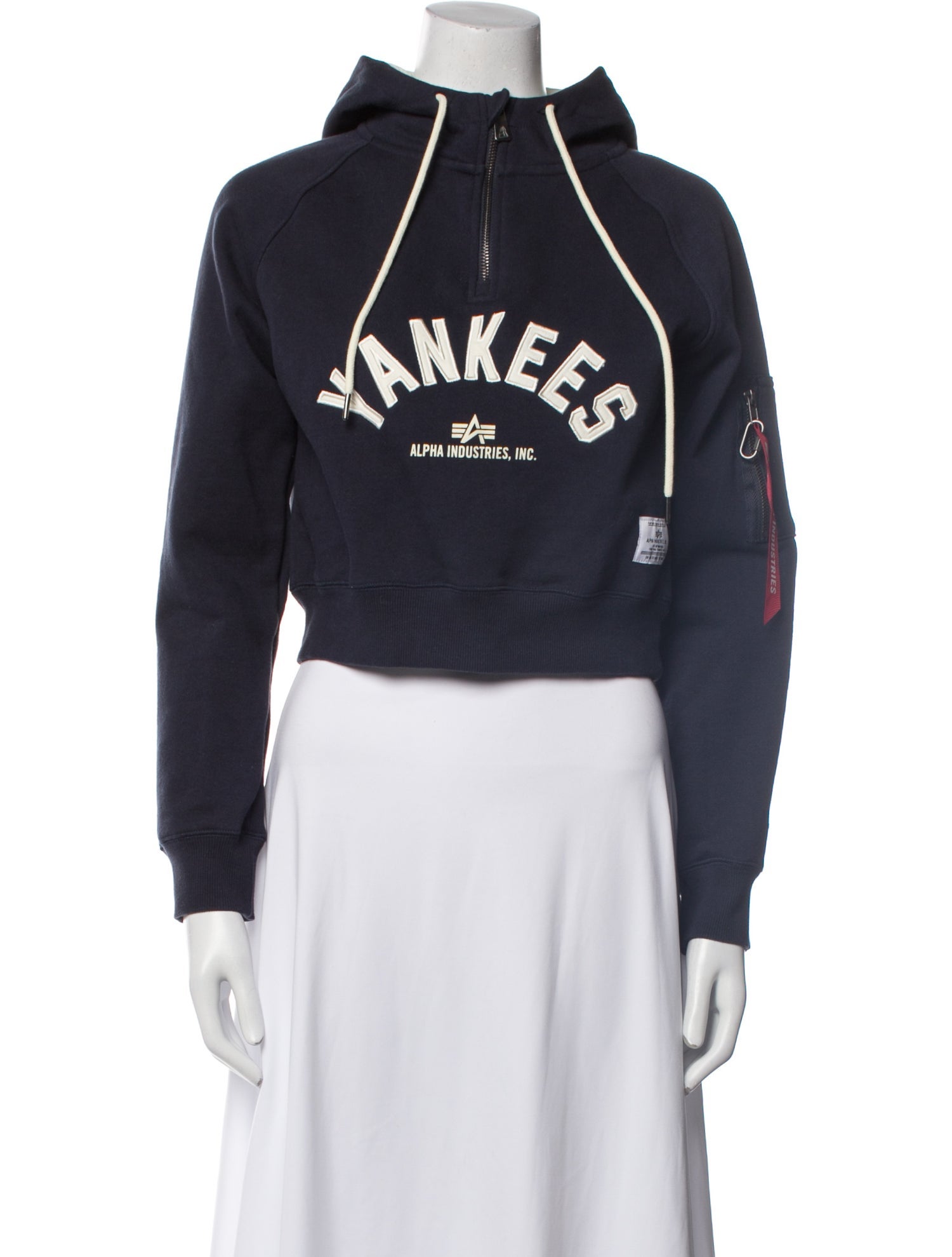 Alpha Industries Graphic Print Mock Neck Sweatshirt