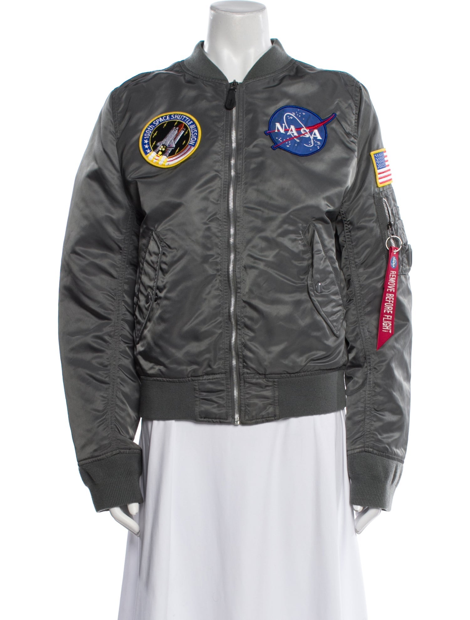 Alpha Industries Graphic Print Bomber Jacket