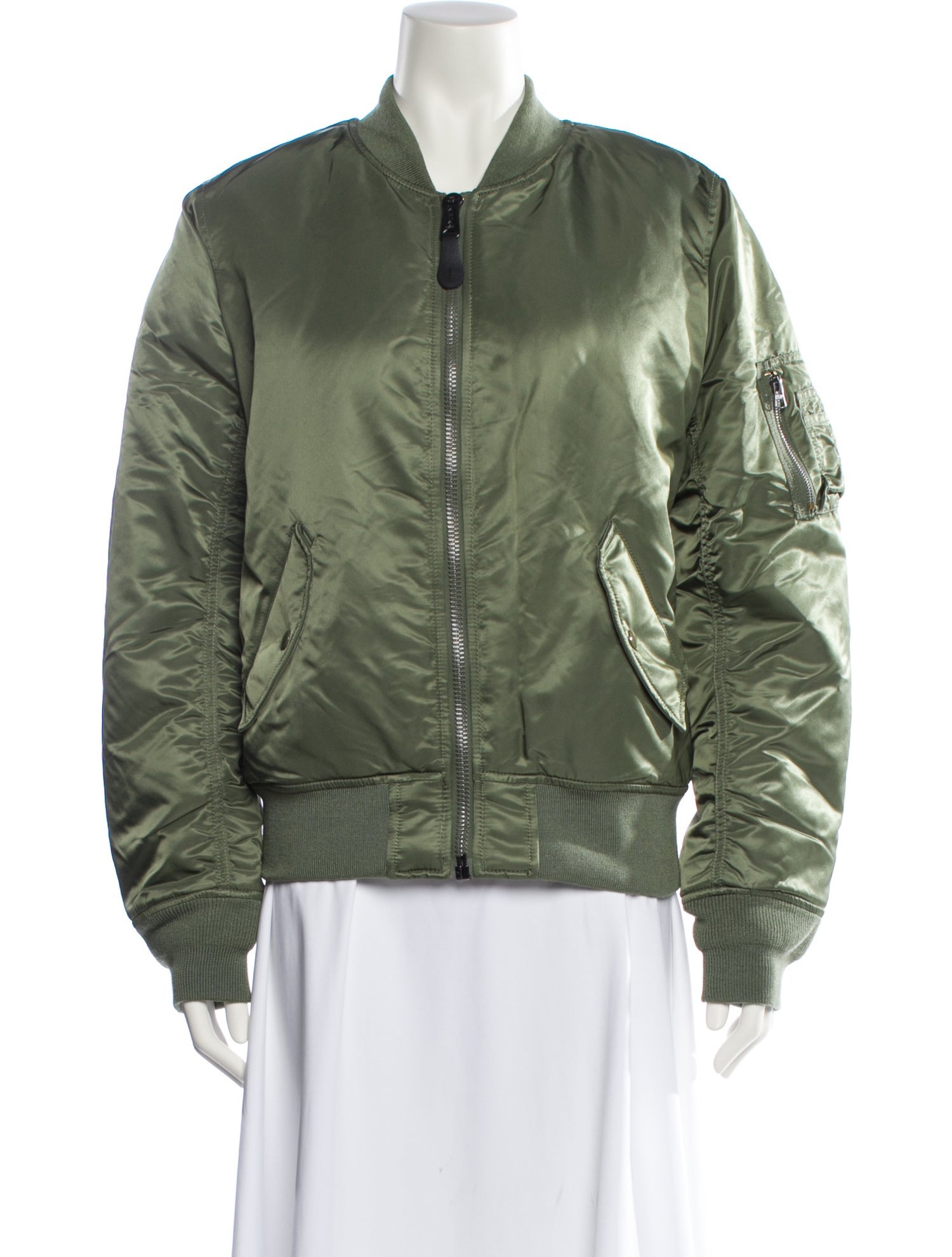 Alpha Industries Nylon Bomber Jacket