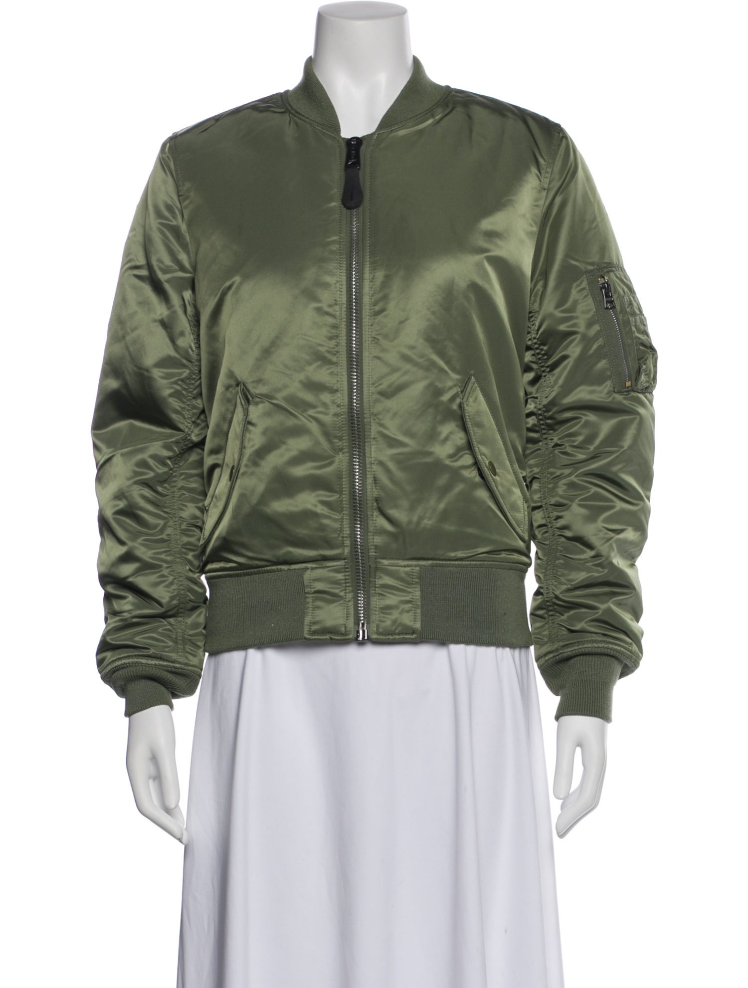 Alpha Industries Nylon Bomber Jacket