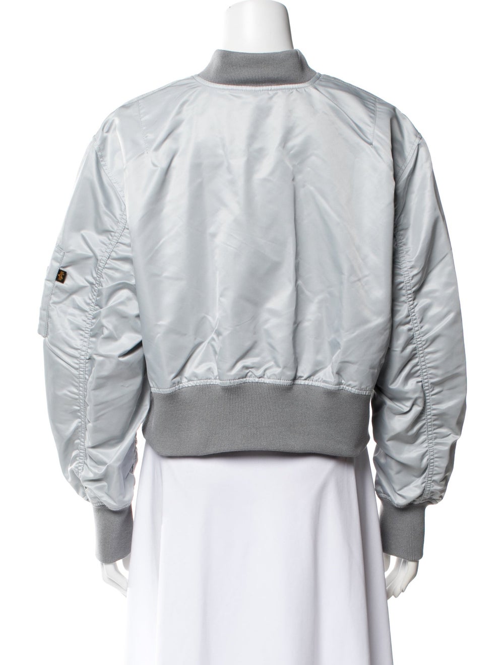 Alpha Industries Nylon Colorblock Pattern Bomber … - image 3