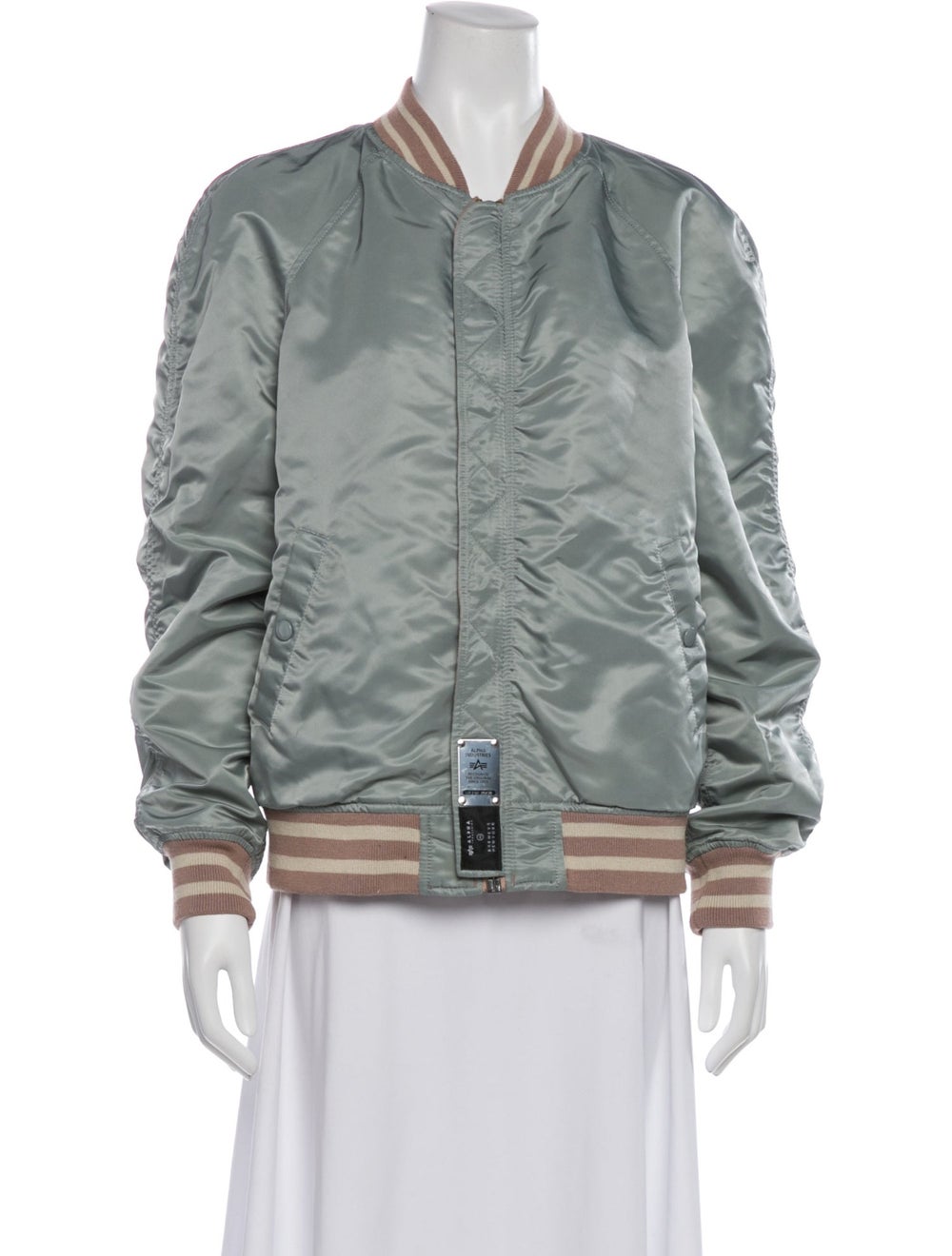 Alpha Industries Colorblock Pattern Bomber Jacket - image 4