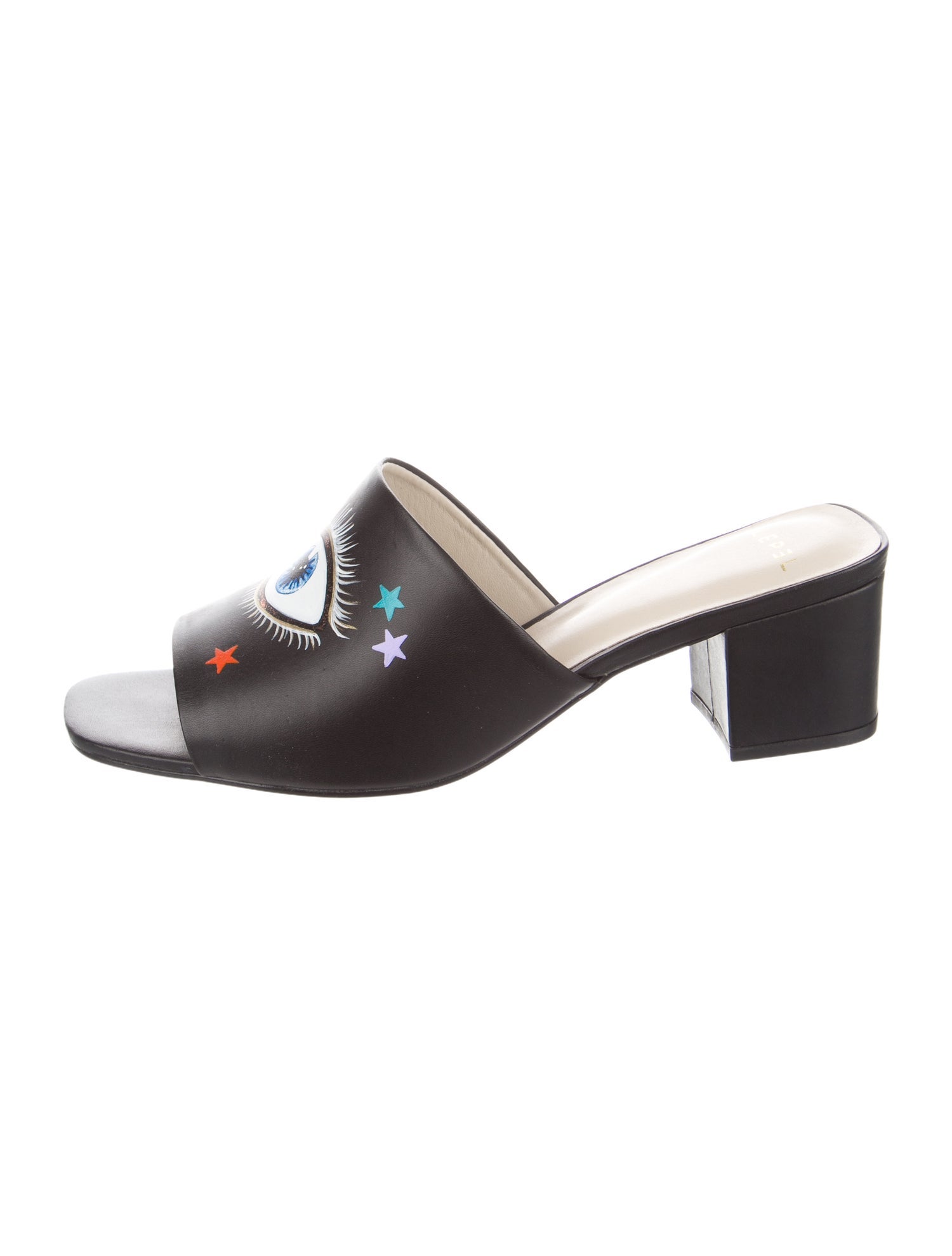 Alepel Leather Graphic Print Slides