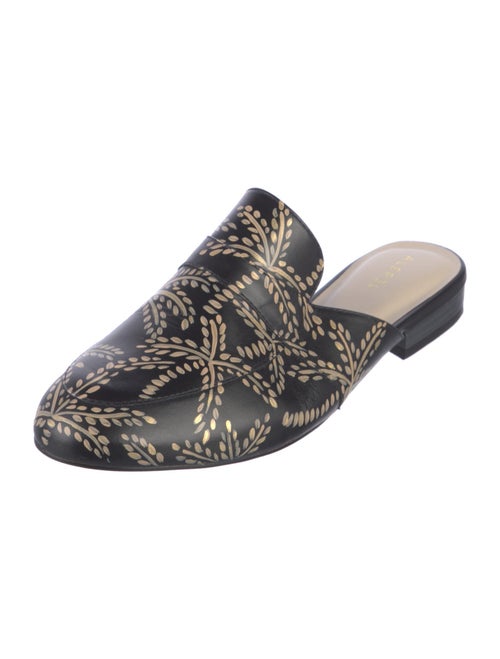 Alepel Leather Printed Mules