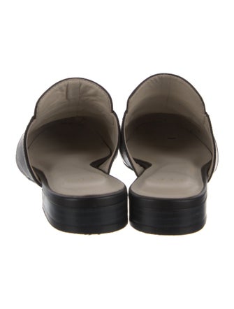 Alepel Leather Graphic Print Mules