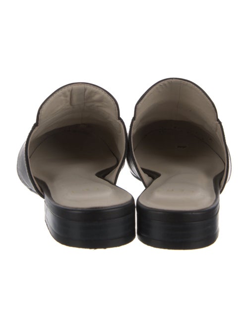 Alepel Leather Graphic Print Mules