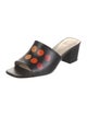 Alepel Leather Polka Dot Print Slides