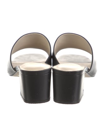 Alepel Leather Polka Dot Print Slides