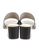 Alepel Leather Polka Dot Print Slides