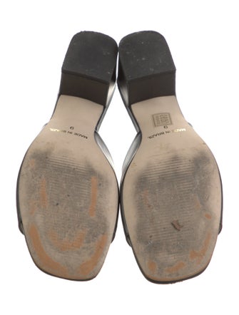 Alepel Leather Polka Dot Print Slides