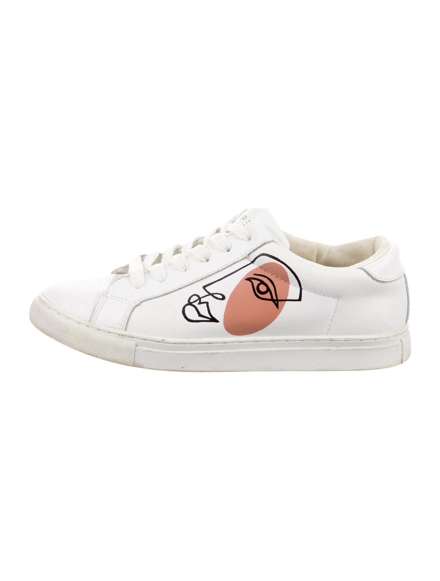 Alepel Leather Printed Sneakers