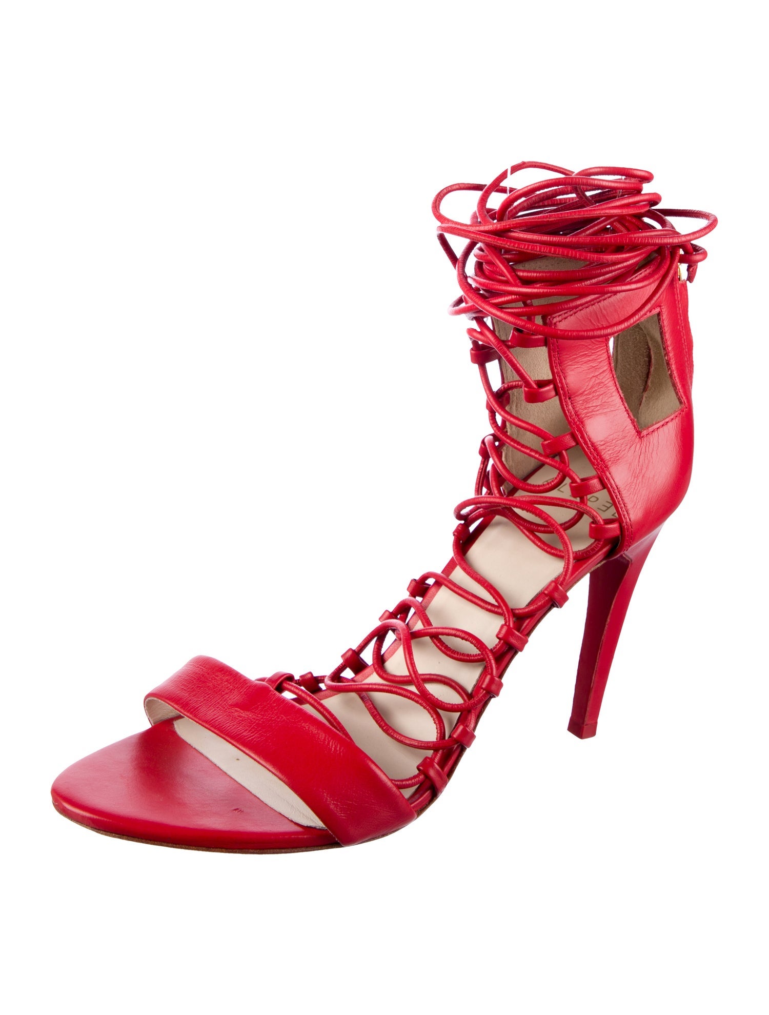 Alepel Leather Gladiator Sandals