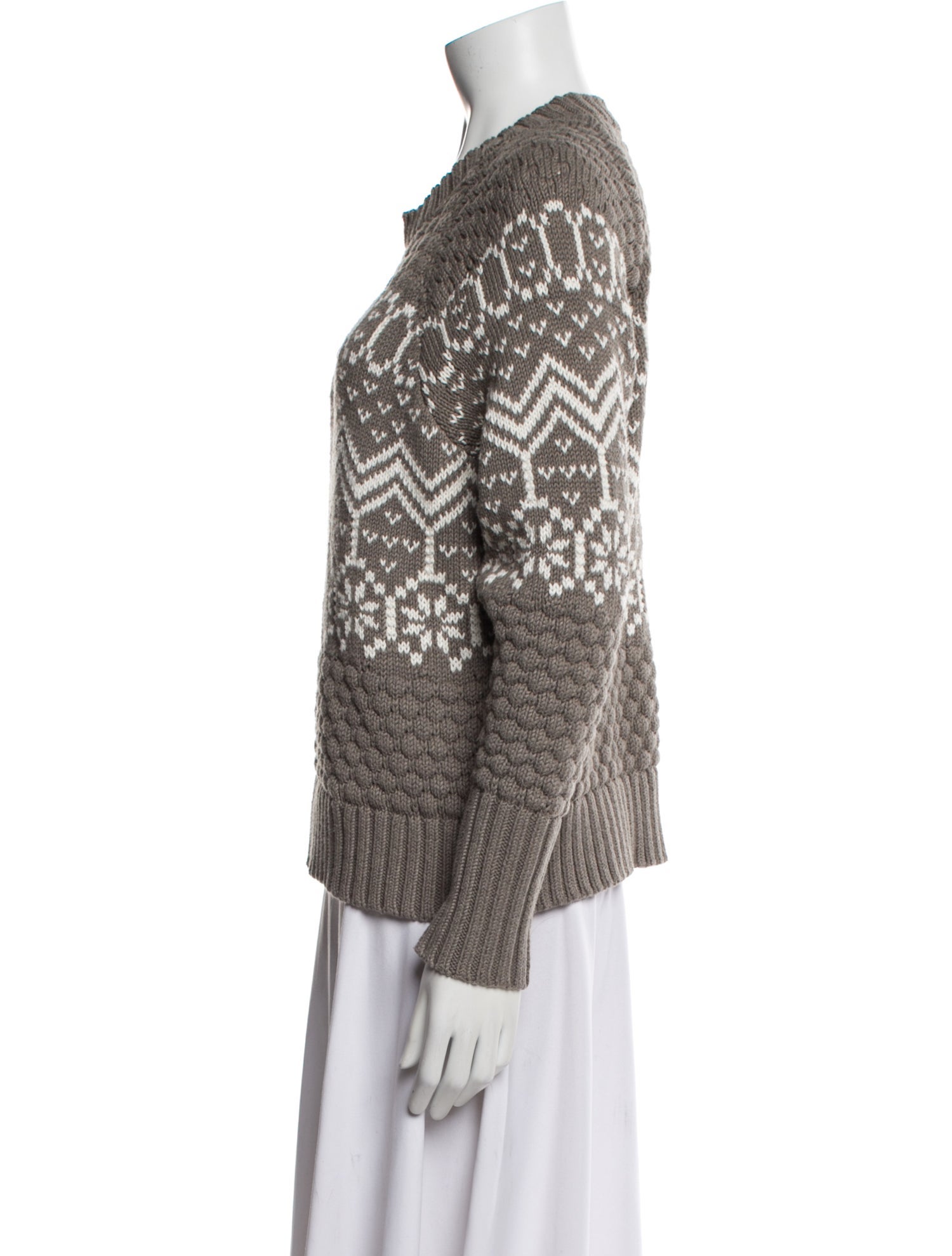 Alp N Rock Printed Scoop Neck Sweater