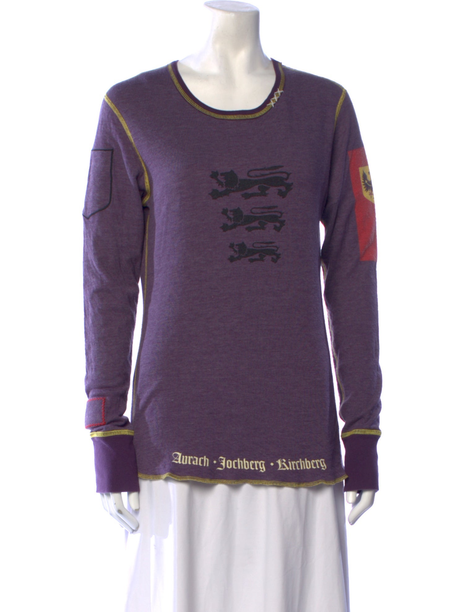 Alp N Rock Graphic Print Scoop Neck Sweatshirt