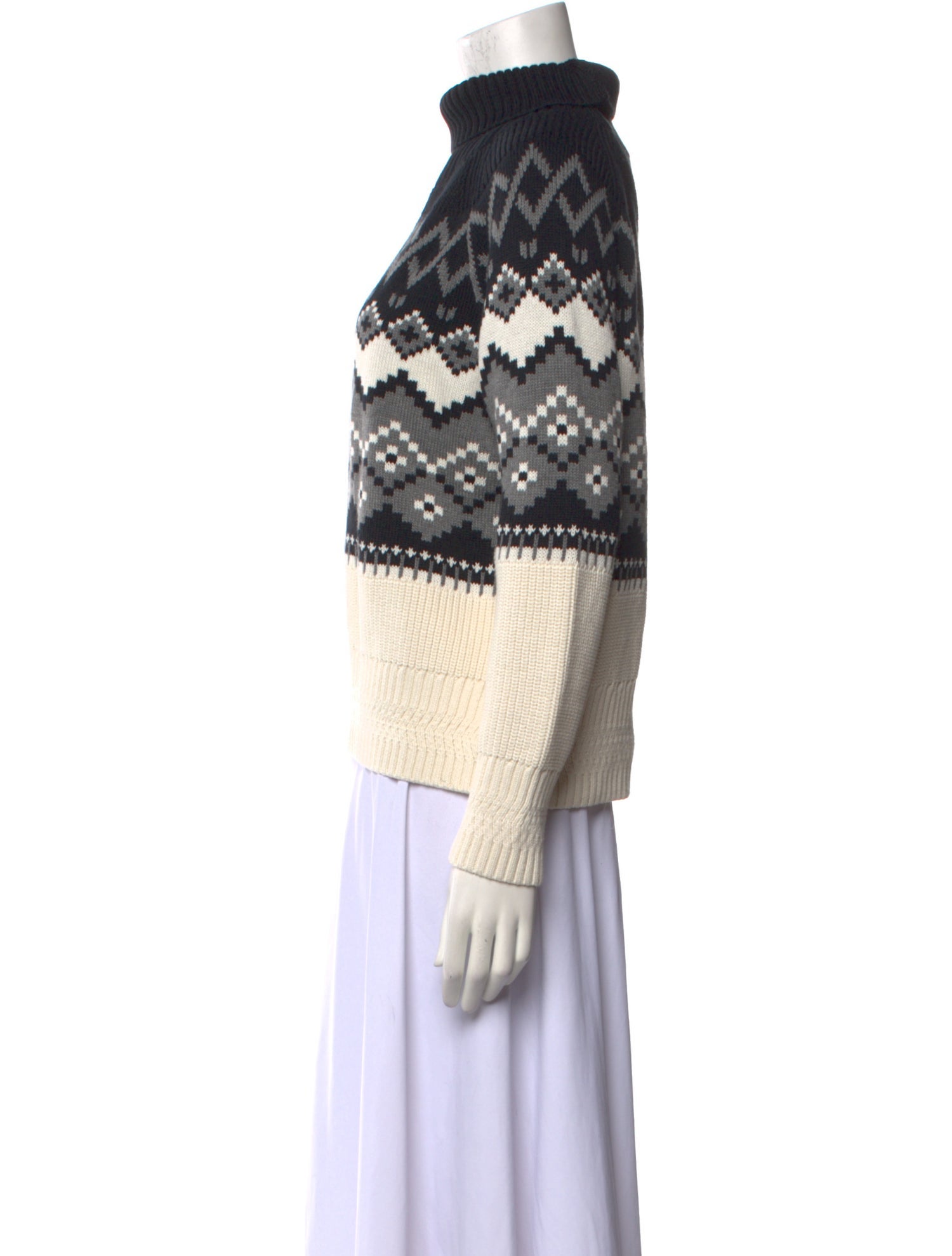 Alp N Rock Printed Turtleneck Sweater w/ Tags