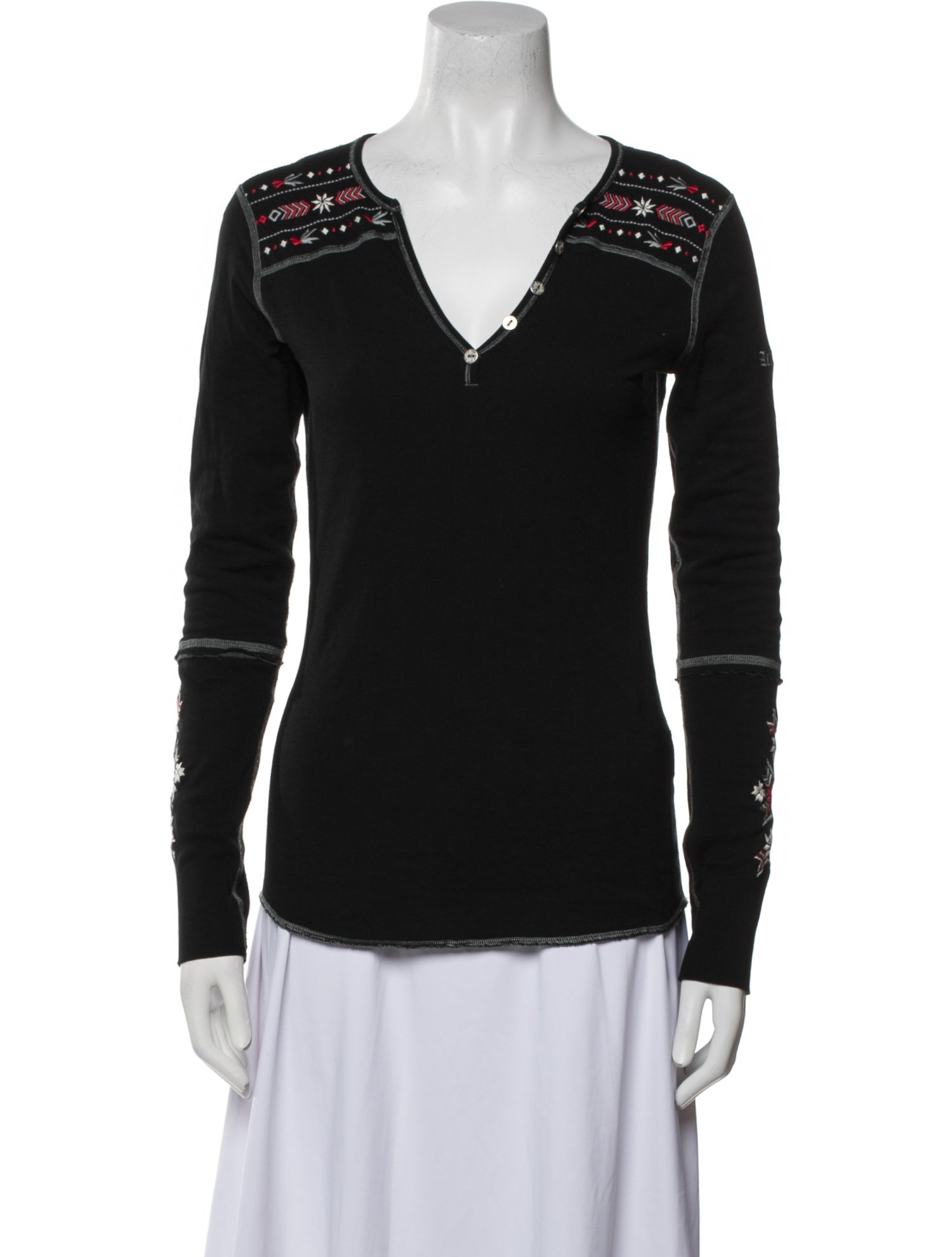 Alp N Rock V-Neck Long Sleeve Top