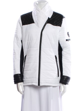 Alp N Rock Nylon Colorblock Pattern Biker Jacket