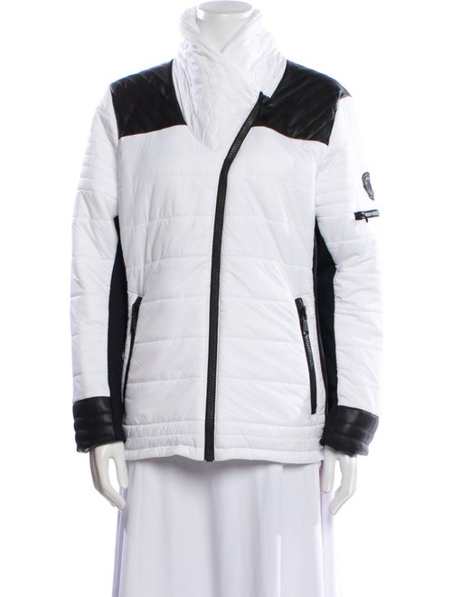 Alp N Rock Nylon Colorblock Pattern Biker Jacket