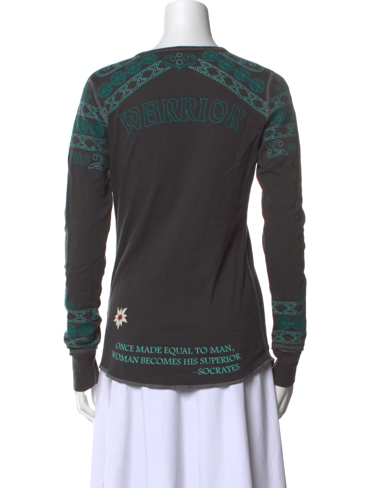 Alp N Rock Printed V-Neck Top