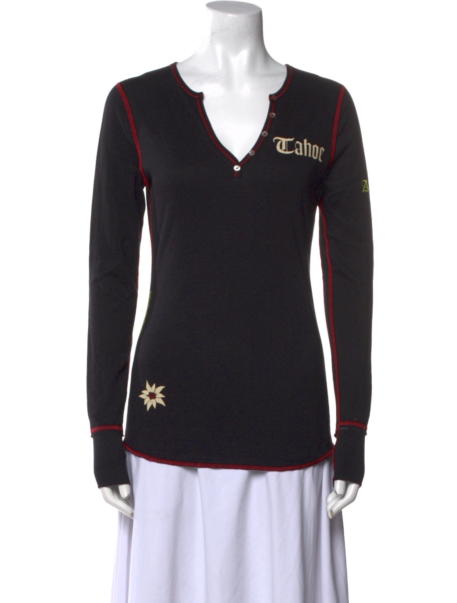 Alp N Rock V-Neck Long Sleeve Top