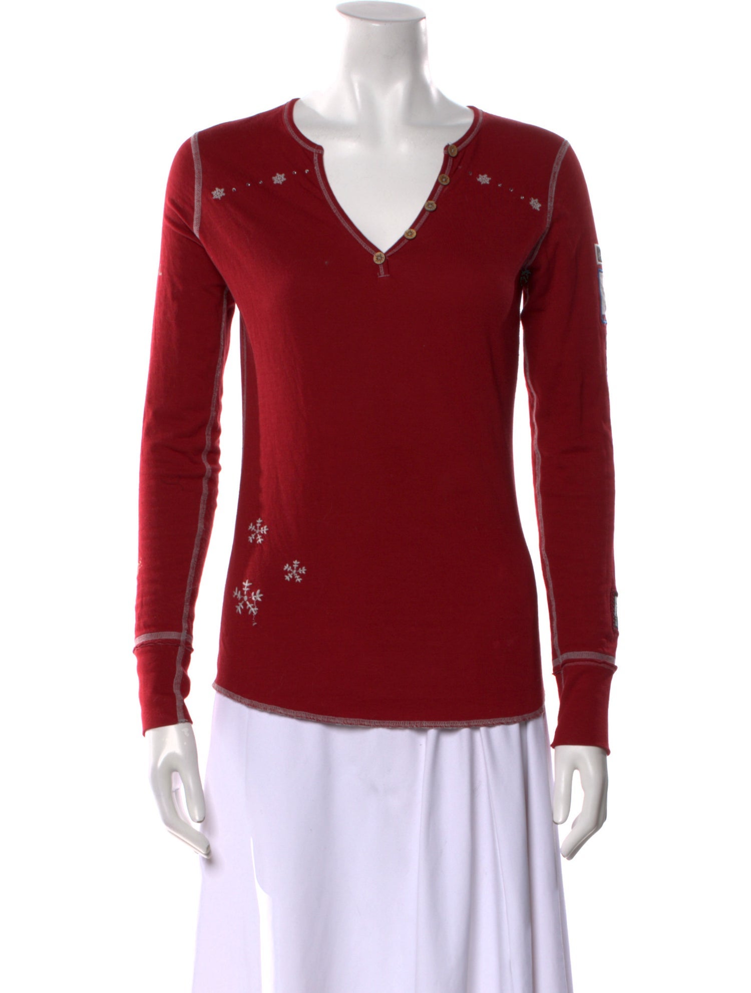 Alp N Rock V-Neck Long Sleeve Top