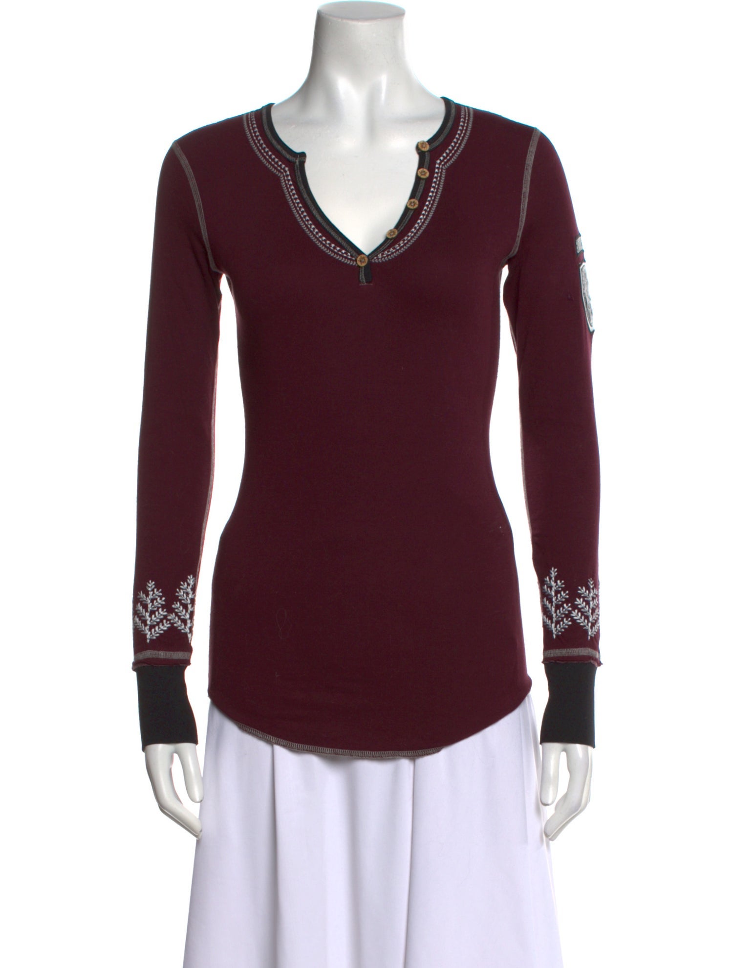 Alp N Rock V-Neck Long Sleeve Top