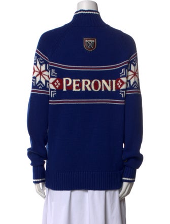 Alp N Rock Graphic Print Mock Neck Sweater