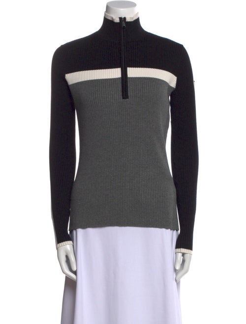 Alp N Rock Colorblock Pattern Mock Neck Sweater
