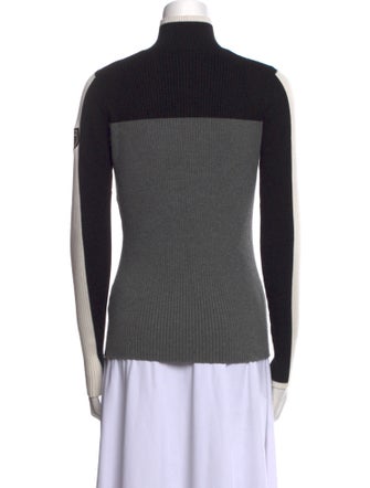 Alp N Rock Colorblock Pattern Mock Neck Sweater