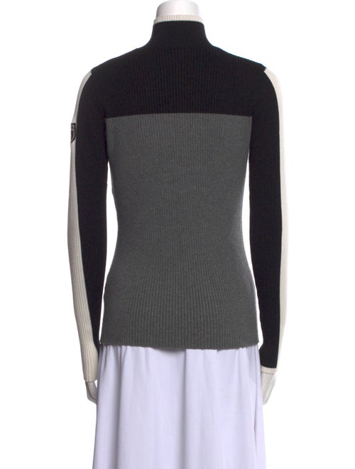 Alp N Rock Colorblock Pattern Mock Neck Sweater