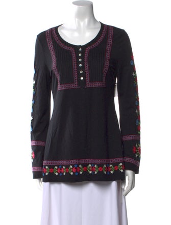 Alp N Rock Graphic Print Scoop Neck Tunic