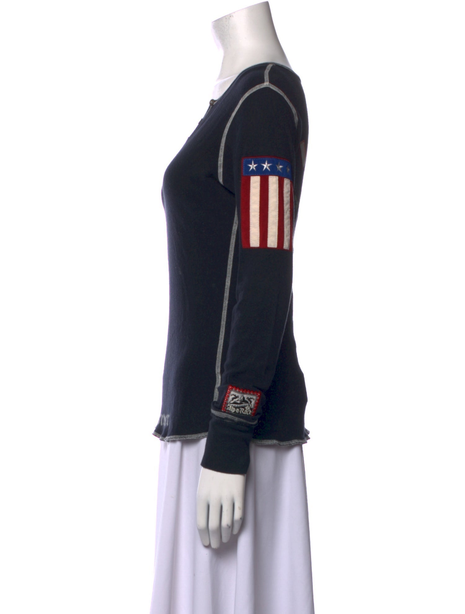 Alp N Rock V-Neck Long Sleeve Sweatshirt