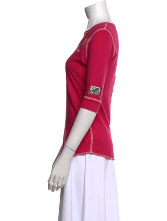 Alp N Rock V-Neck Three-Quarter Sleeve T-Shirt