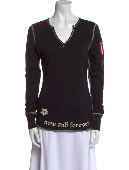 Alp N Rock V-Neck Long Sleeve Top