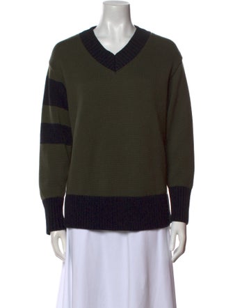 Alp N Rock Striped V-Neck Sweater