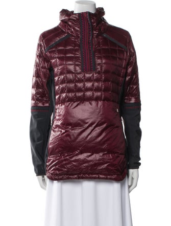 Alp N Rock Nylon Colorblock Pattern Down Jacket