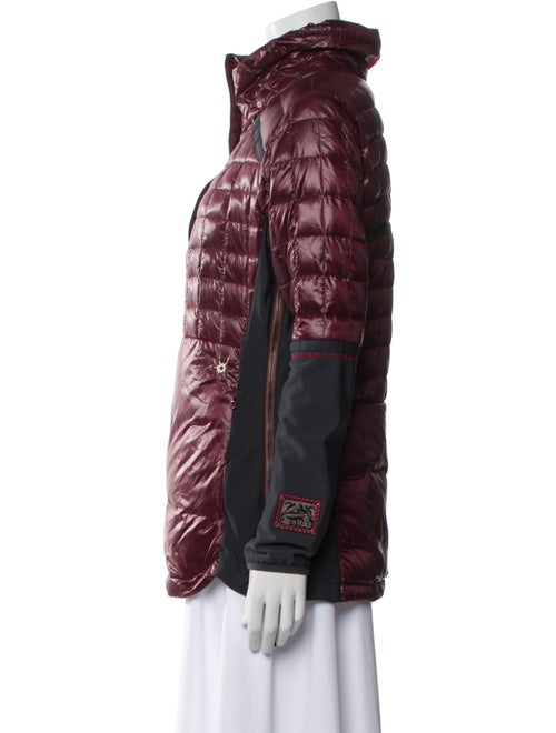 Alp N Rock Nylon Colorblock Pattern Down Jacket
