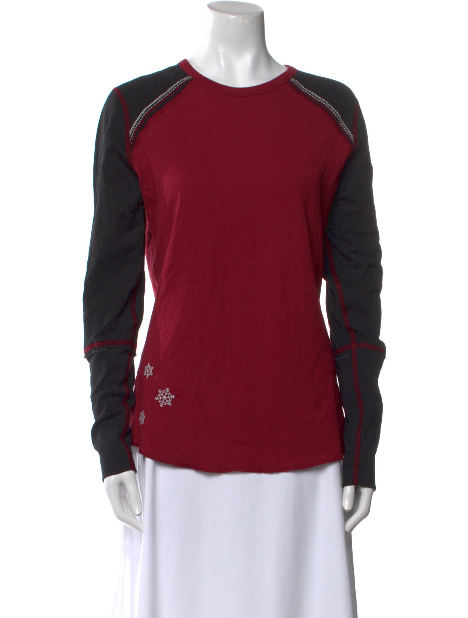 Alp N Rock Colorblock Pattern Crew Neck Sweatshirt