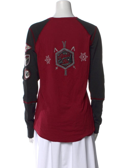 Alp N Rock Colorblock Pattern Crew Neck Sweatshirt