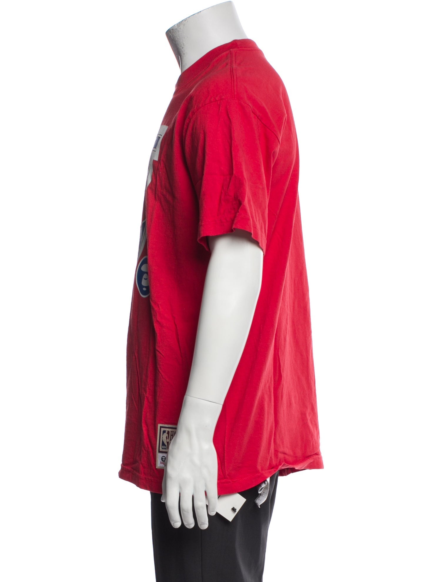 A BATHING APE x Mitchell & Ness x NBA Graphic Print Crew Neck T-Shirt