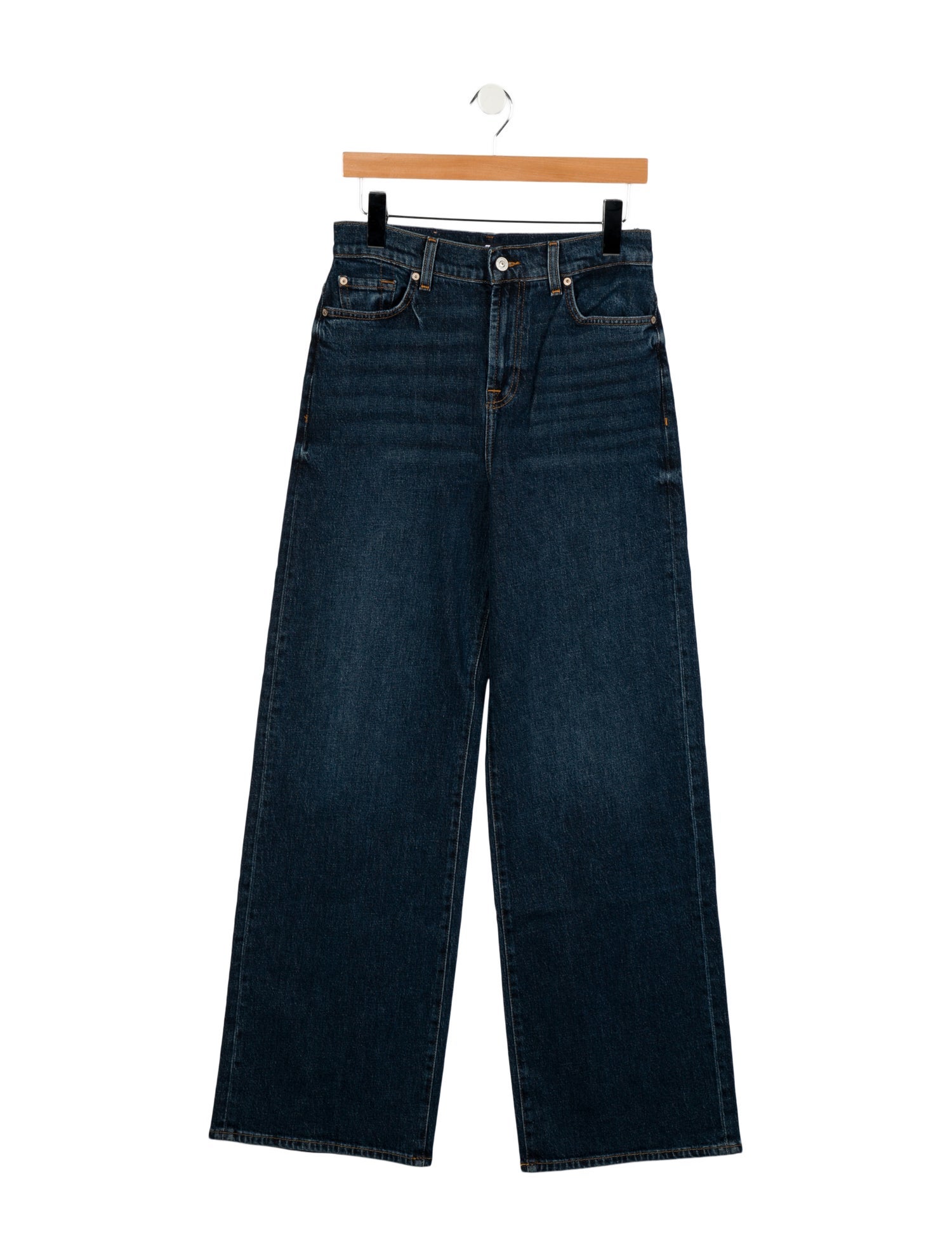 Alaïa x 7 for All Mankind High-Rise Wide Leg Jeans