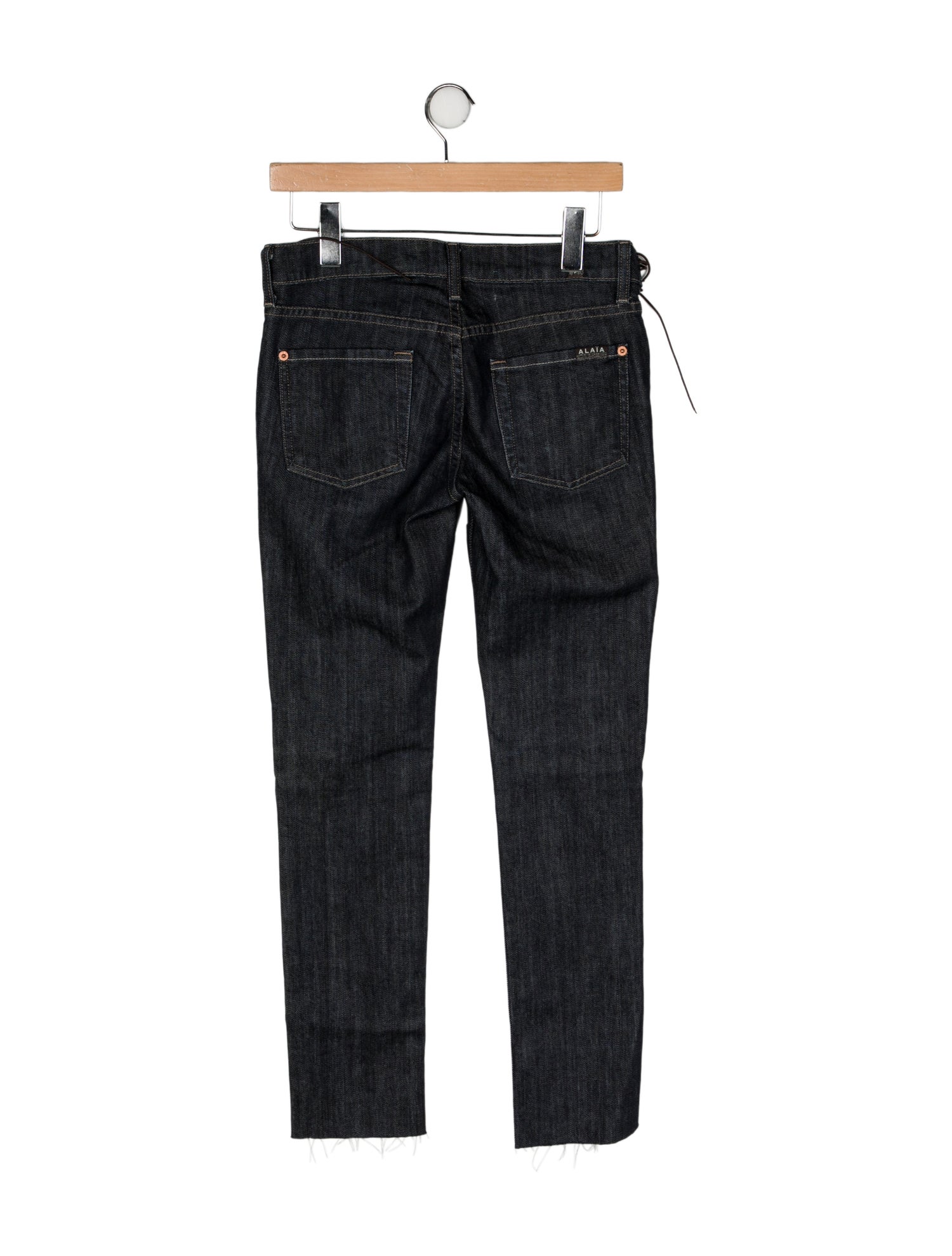 Alaïa x 7 for All Mankind Mid-Rise Straight Leg Jeans