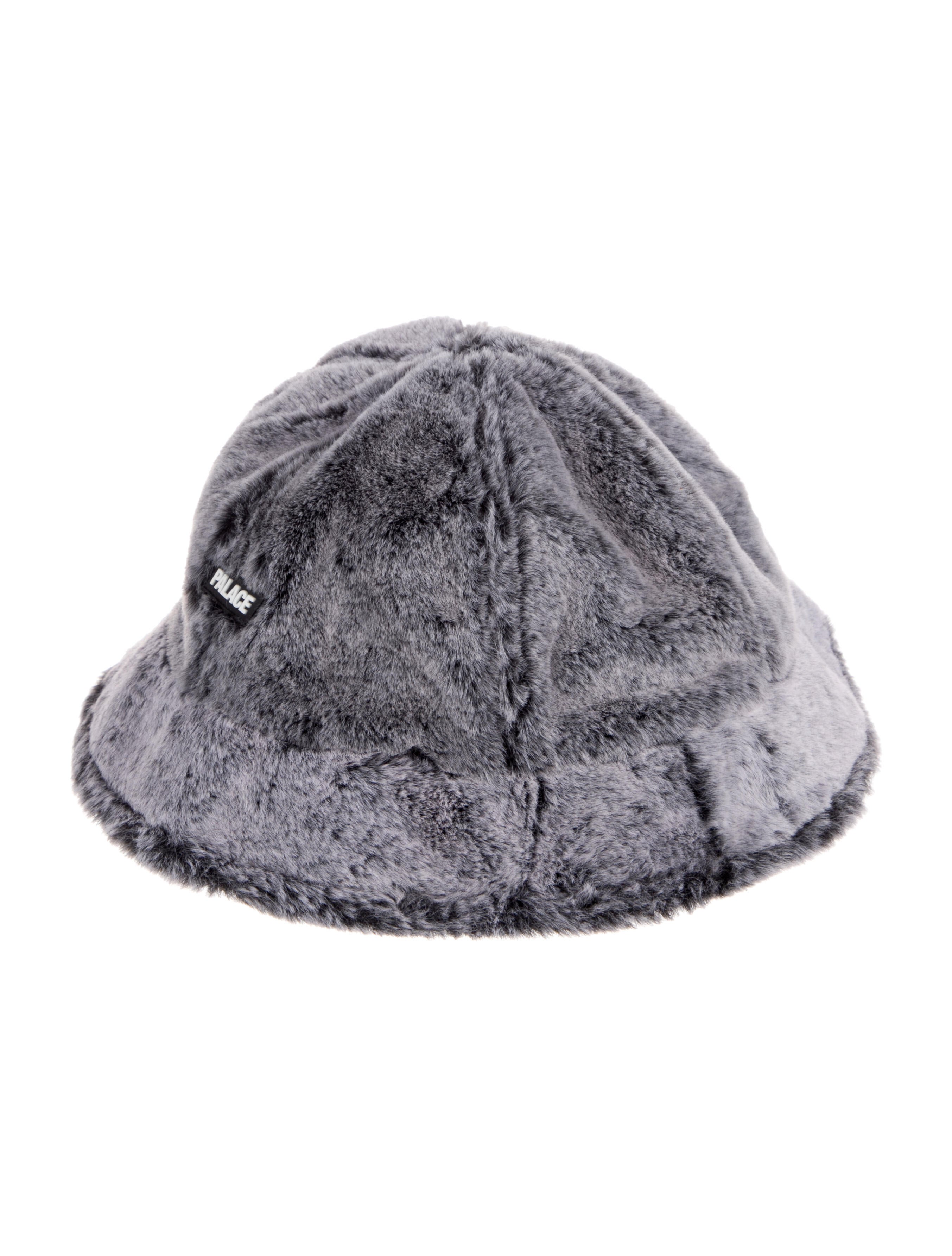 Palace Skateboards Faux Fur Bucket Hat - Grey Hats