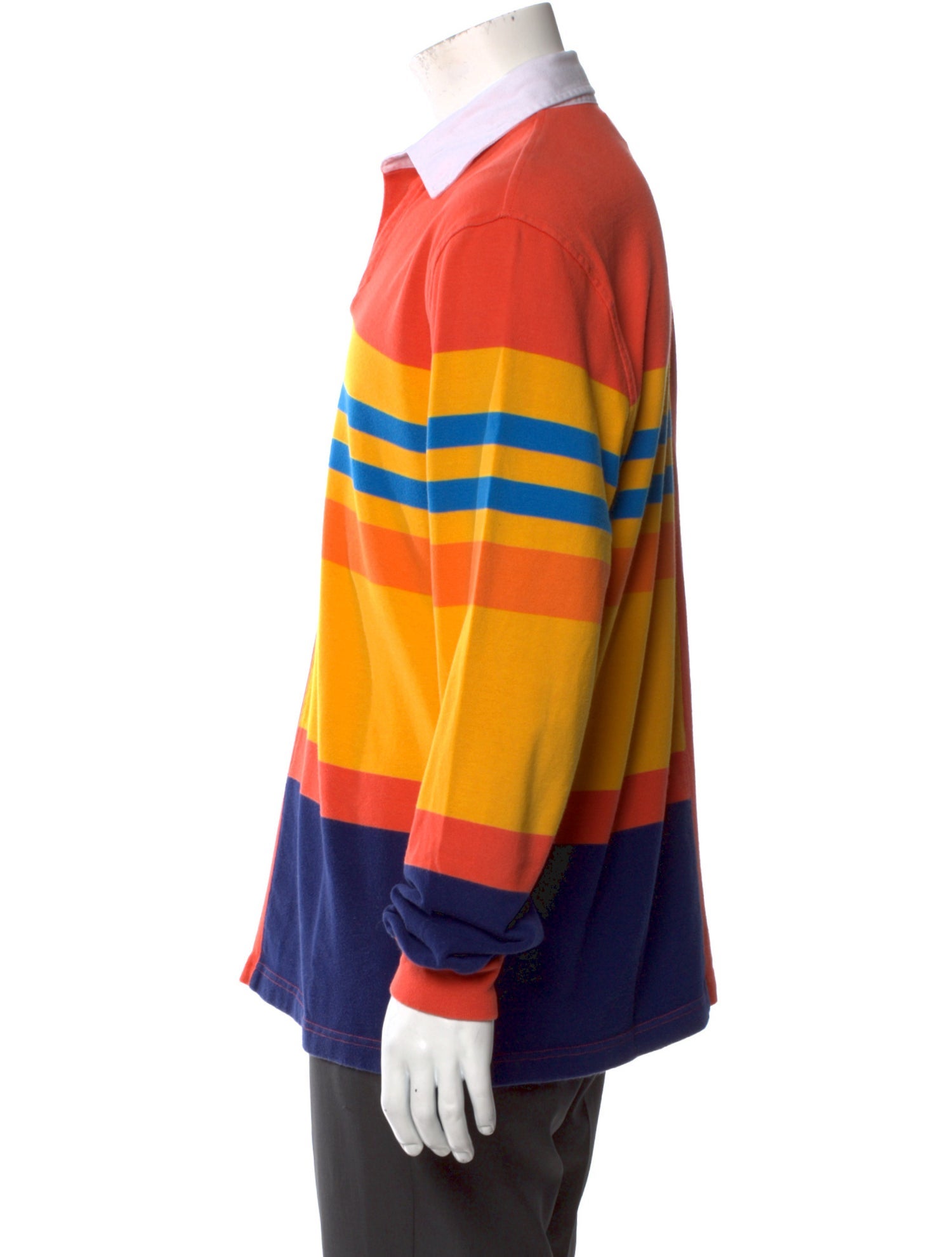 Palace Skateboards Colorblock Pattern Crew Neck Polo Shirt