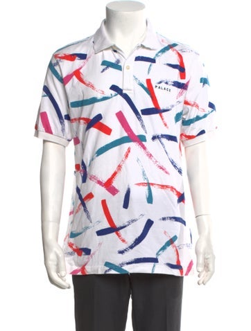 Palace Skateboards Polos Printed Collar Polo Shirt M